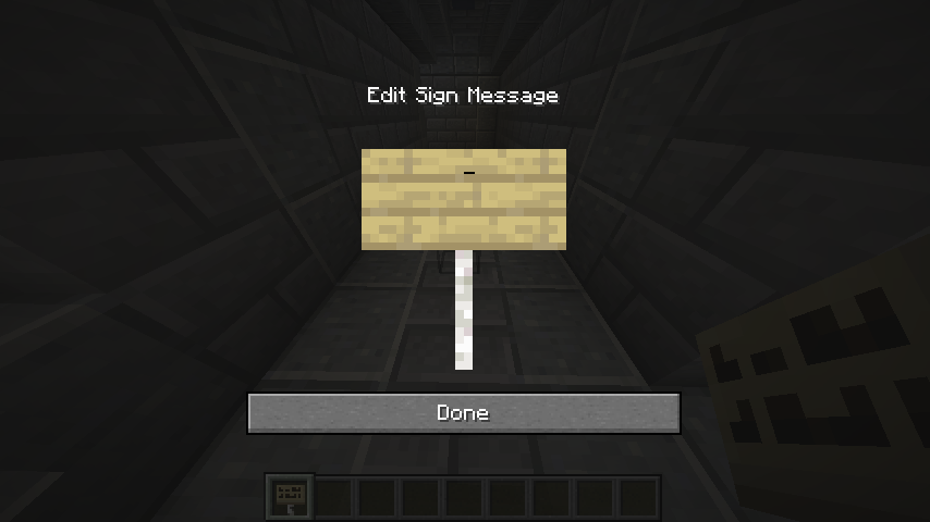 Simply take any sign sample `oak sign` and place it and do not type anything and leave it blank!